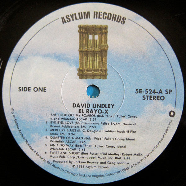 David Lindley - El Rayo-X (Vinyl, LP, Album, Stereo) Very Good Plus (VG+) / Very Good (VG)