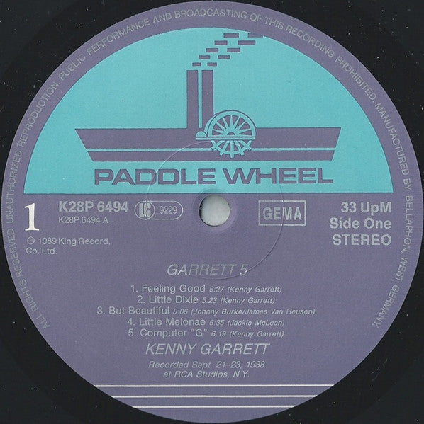 Kenny Garrett - Garrett 5 (Vinyl, LP) Good Plus (G+) / Fair (F)