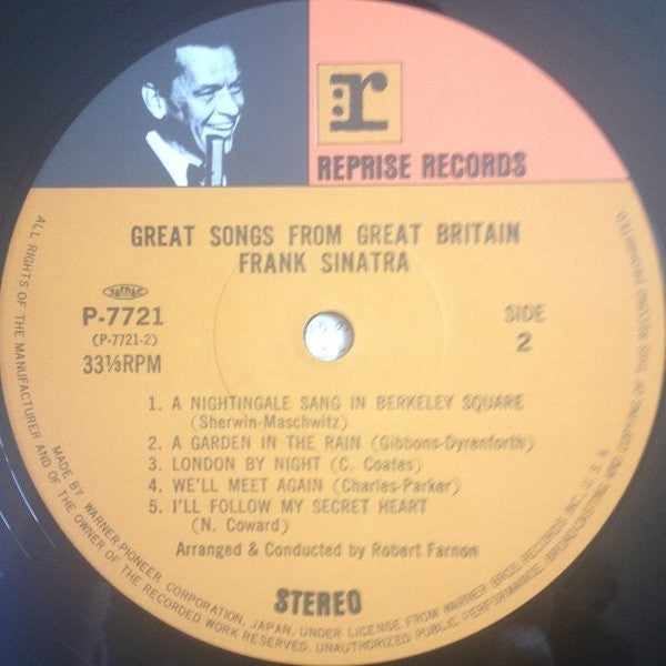 Frank Sinatra - Sinatra Sings Great Songs From Great Britain (Vinyl, LP, Album, Reissue, Stereo) Near Mint (NM or M-) / Near Mint (NM or M-)