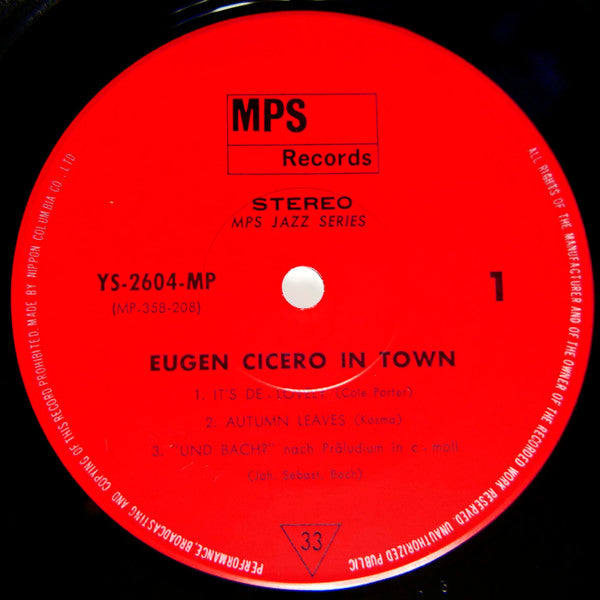 Eugen Cicero - In Town (Vinyl, LP, Album, Reissue, Stereo) Very Good Plus (VG+) / Very Good (VG)