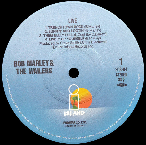 Bob Marley & The Wailers - Live! (Vinyl, LP, Album, Reissue)
