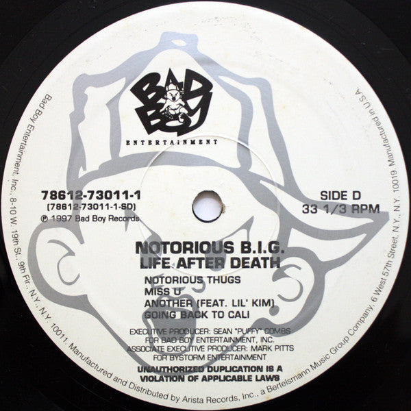 Notorious BIG - Life After Death (3xVinyl, LP, Album) Good Plus (G+) / Very Good (VG)