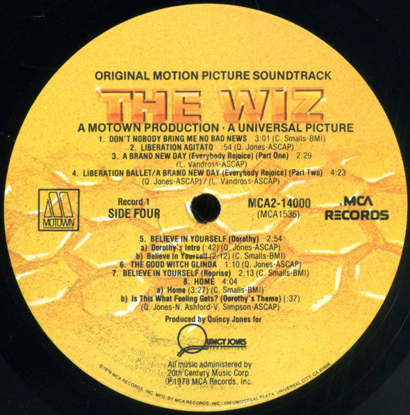 Various - The Wiz (Original Motion Picture Soundtrack) (2xVinyl, LP, Album) Good Plus (G+) / Very Good (VG)