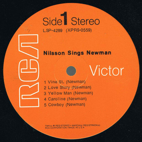 Harry Nilsson - Nilsson Sings Newman (Vinyl, LP, Album, Stereo) Very Good Plus (VG+) / Fair (F)