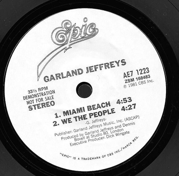 Garland Jeffreys - Escape Artist (Vinyl, Vinyl, LP, Album, Stereo, 7", 33 ⅓ RPM, EP, Promo, Stereo) Very Good Plus (VG+) / Very Good Plus (VG+)