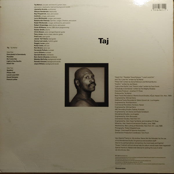 Taj Mahal - Taj (Vinyl, LP, Album, Stereo) Very Good Plus (VG+) / Very Good (VG)