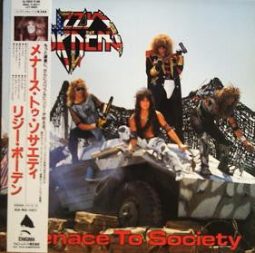 Lizzy Borden - Menace To Society (Vinyl, LP, Album) Very Good (VG) / Very Good (VG)