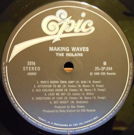 The Nolans - Making Waves (Vinyl, LP, Album, Stereo)