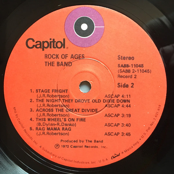 The Band - Rock Of Ages (The Band In Concert) (2xVinyl, LP, Album, Stereo) Good Plus (G+) / Good Plus (G+)