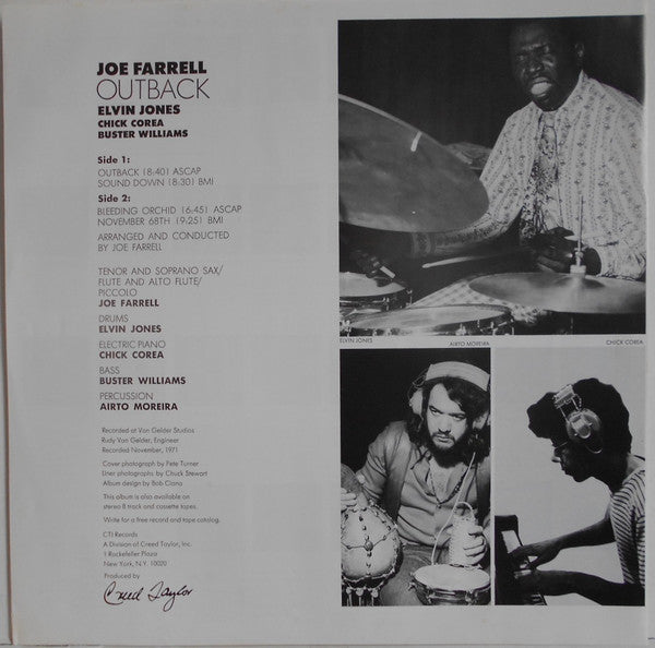 Joe Farrell - Outback (Vinyl, LP, Album, Limited Edition, Reissue, ...