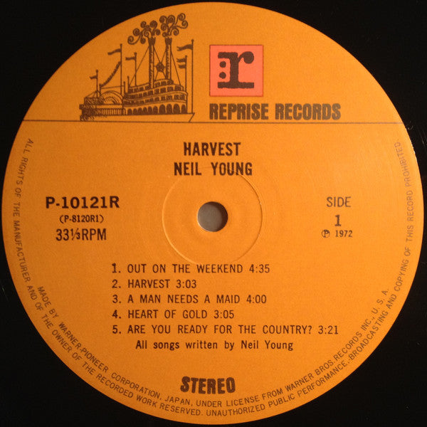Neil Young - Harvest (Vinyl, LP, Album, Reissue, Stereo) Very Good Plus (VG+) / Good Plus (G+)