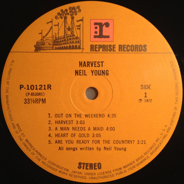 Neil Young - Harvest (Vinyl, LP, Album, Reissue, Stereo)