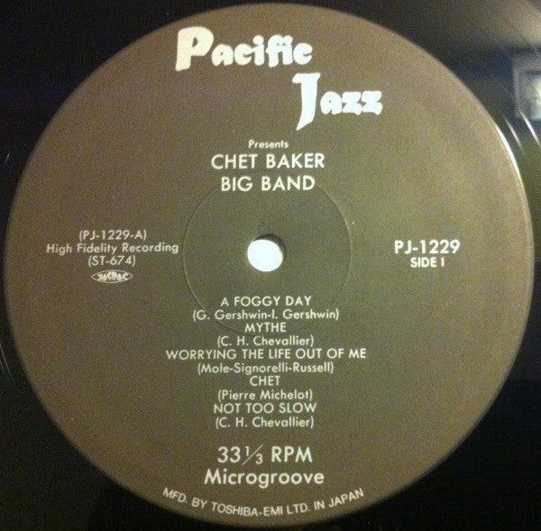 Chet Baker - Big Band (Vinyl, LP, Album, Reissue, Mono) Near Mint (NM or M-) / Near Mint (NM or M-)
