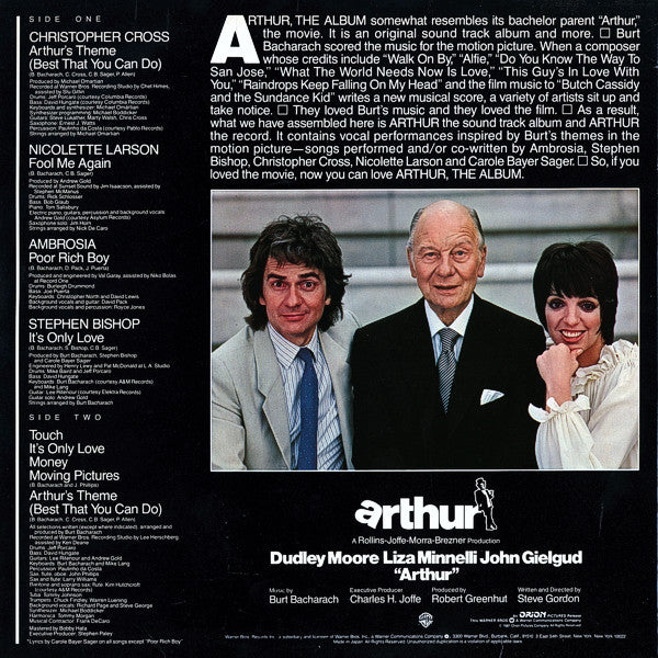 Various - Arthur (The Album) (Vinyl, LP, Album) Very Good (VG) / Very Good (VG)