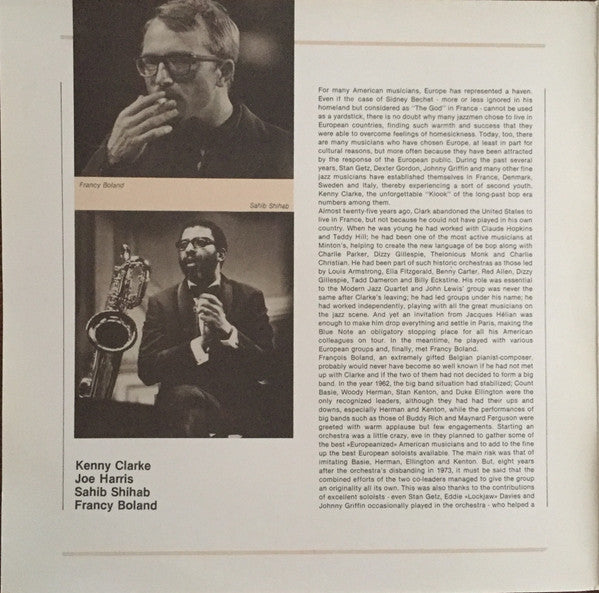 Kenny Clarke - Francy Boland Quintet - Europa Jazz (Vinyl, LP) Very Good Plus (VG+) / Very Good (VG)