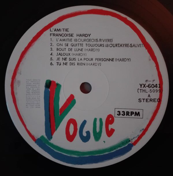 Françoise Hardy - L'Amitié (Vinyl, LP, Compilation)