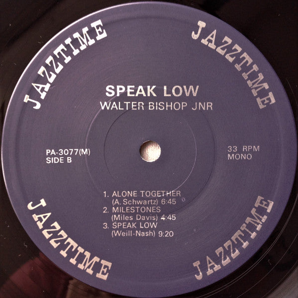 The Walter Bishop, Jr. Trio - Speak Low = スピーク・ロウ (Vinyl, LP, Album...