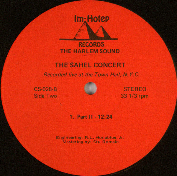 Roy Brooks And The Artistic Truth - Black Survival - "The Sahel Concert" At Town Hall (Vinyl, LP, Album) Very Good Plus (VG+) / Very Good Plus (VG+)