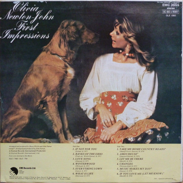Olivia Newton-John - First Impressions (Vinyl, LP, Compilation, Stereo) Very Good Plus (VG+) / Very Good Plus (VG+)