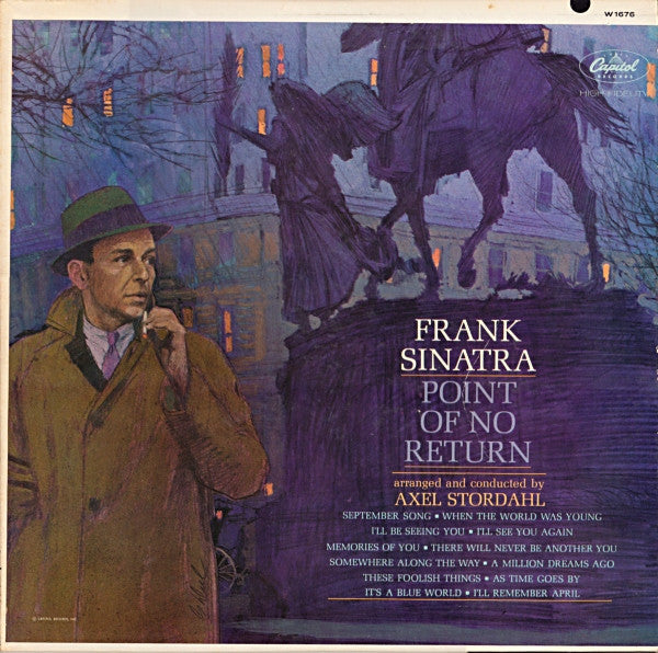 Frank Sinatra - Point Of No Return (Vinyl, LP, Album, Mono) Good Plus (G+) / Good (G)