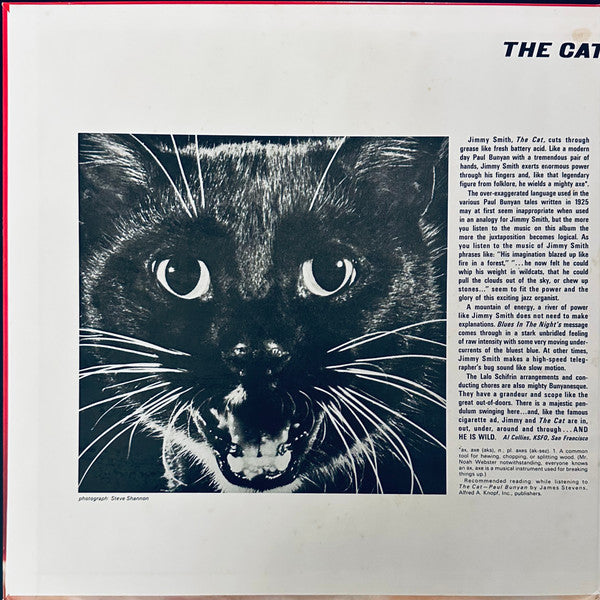 Jimmy Smith - The Cat (Vinyl, LP, Album, Reissue, Stereo)