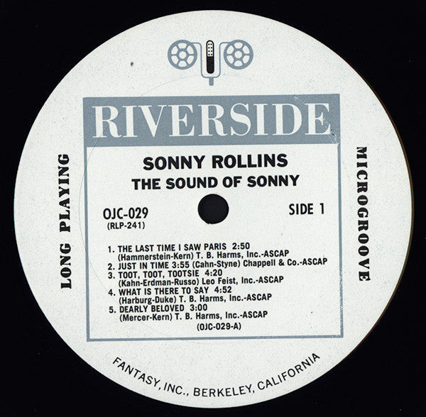 Sonny Rollins - The Sound Of Sonny (Vinyl, LP, Album, Reissue, Mono)