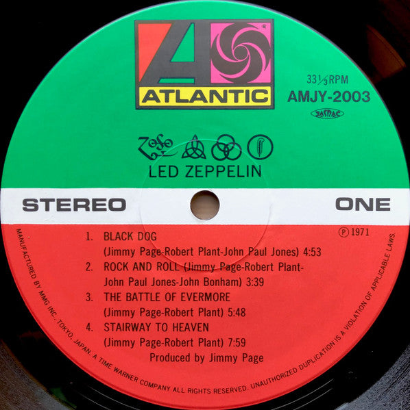 Led Zeppelin - Led Zeppelin IV = レッド・ツェッペリン IV (Vinyl, LP, Album, Reissue) Very Good Plus (VG+) / Near Mint (NM or M-)