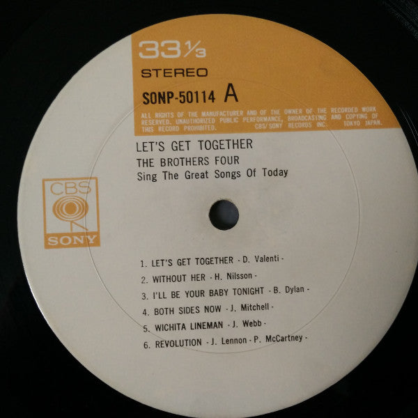 The Brothers Four - Let's Get Together (Vinyl, LP, Album) Near Mint (NM or M-) / Very Good Plus (VG+)