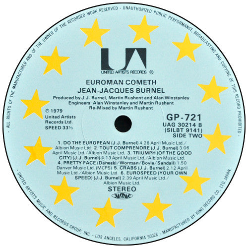 J.J. Burnel - Euroman Cometh (Vinyl, LP, Album)