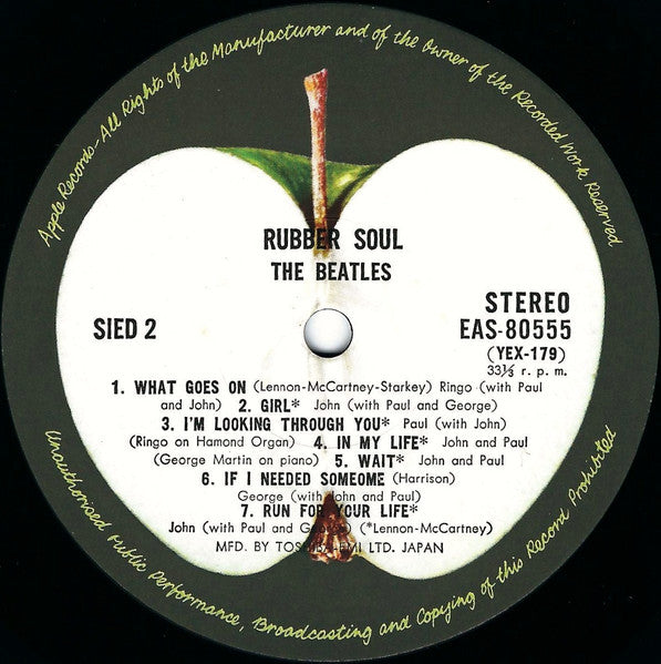 The Beatles - Rubber Soul = ラバー・ソウル (Vinyl, LP, Album, Stereo, Reis...