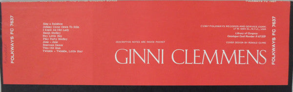 Ginni Clemmens - Sing A Rainbow And Other Children's Songs (Vinyl, LP, Album) Very Good (VG) / Very Good (VG)