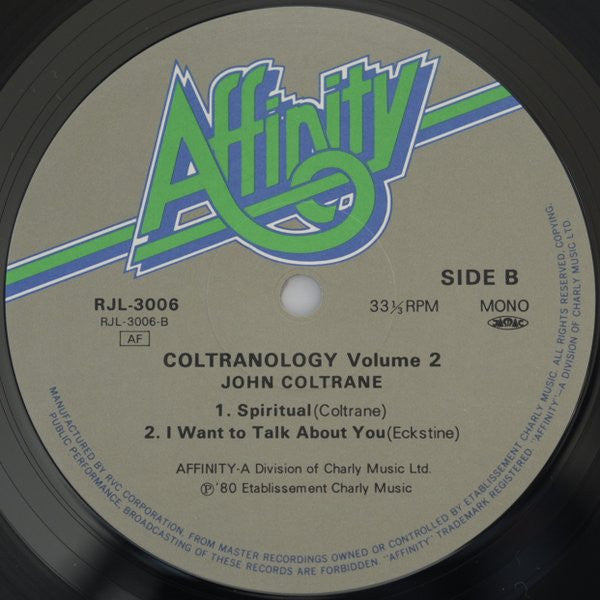 John Coltrane - Coltranology Volume Two (Vinyl, LP, Album, Mono) Near Mint (NM or M-) / Near Mint (NM or M-)