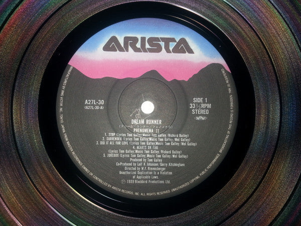 Phenomena (4) - Dream Runner (Vinyl, LP, Album, Stereo) Very Good Plus (VG+) / Very Good Plus (VG+)