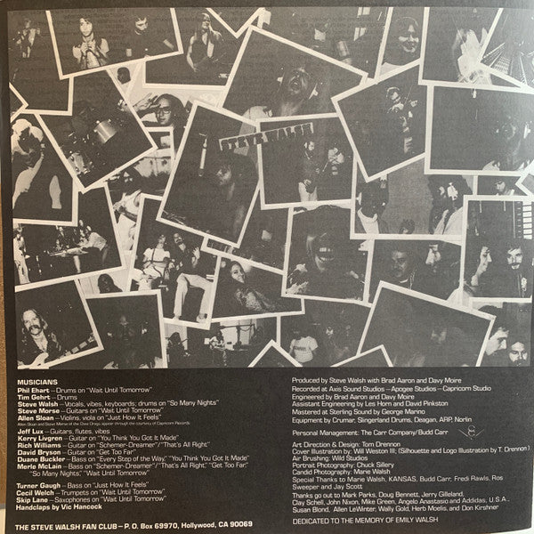 Steve Walsh - Schemer Dreamer (Vinyl, LP, Album, Stereo) Very Good Plus (VG+) / Very Good Plus (VG+)