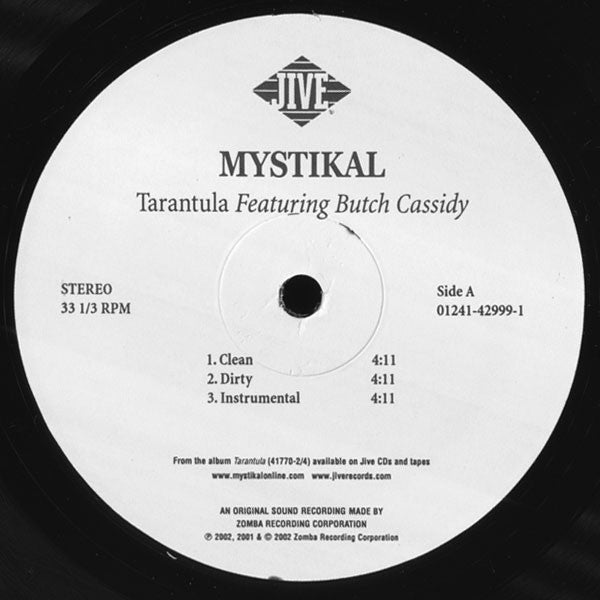 Mystikal - Tarantula (Vinyl, 12") Very Good (VG) / Very Good Plus (VG+)