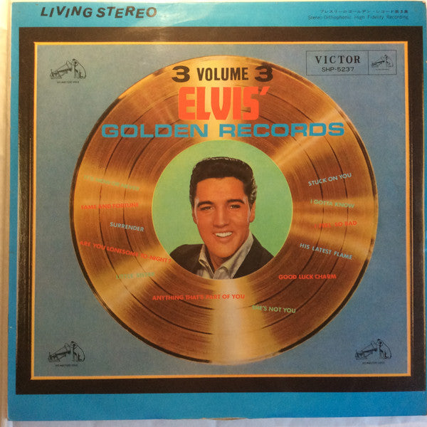 Elvis Presley - Elvis' Golden Records, Vol. 3 (Vinyl, LP, Compilation, Stereo) Good Plus (G+) / Good Plus (G+)
