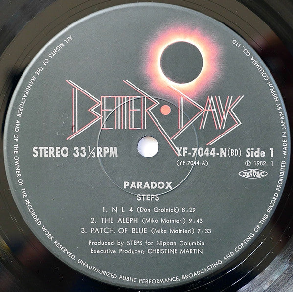 Steps (3) - Paradox - Live At Seventh Avenue South (Vinyl, LP, Album)