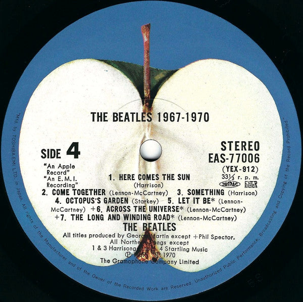 The Beatles - 1967-1970 = 1967年~1970年 (Vinyl, LP, Compilation, Reis...