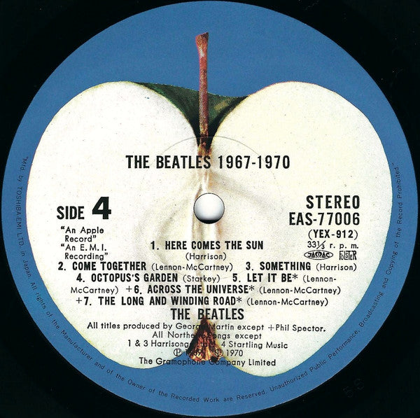 The Beatles - 1967-1970 = 1967年~1970年 (2xVinyl, LP, Compilation, Reissue, Stereo) Very Good Plus (VG+) / Good Plus (G+)