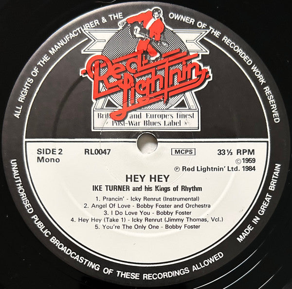 Ike Turner's Kings Of Rhythm - Hey Hey (2xVinyl, LP, Compilation, Mono) Very Good Plus (VG+) / Good Plus (G+)