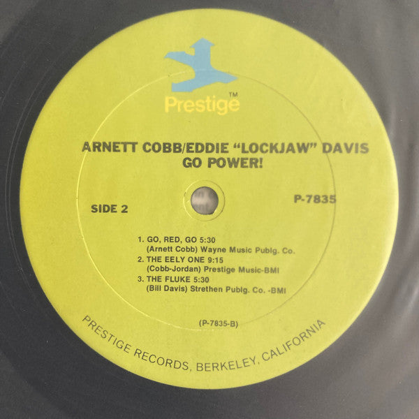 Arnett Cobb - Go Power! (Vinyl, LP, Album, Reissue, Stereo) Very Good Plus (VG+) / Very Good (VG)