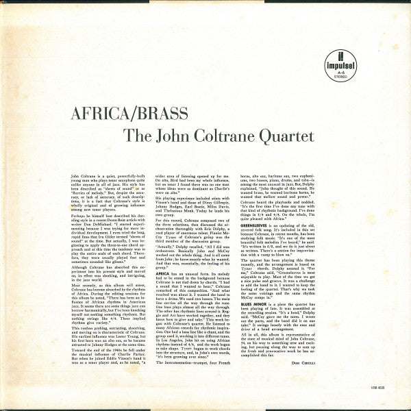 The John Coltrane Quartet - Africa / Brass (Vinyl, LP, Album, Reiss...
