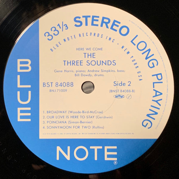 The Three Sounds - Here We Come (Vinyl, LP, Album, Reissue, Stereo) Very Good Plus (VG+) / Very Good Plus (VG+)