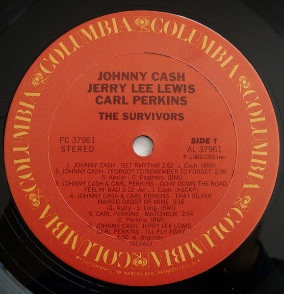 Johnny Cash - The Survivors (Vinyl, LP, Album) Very Good Plus (VG+) / Very Good (VG)