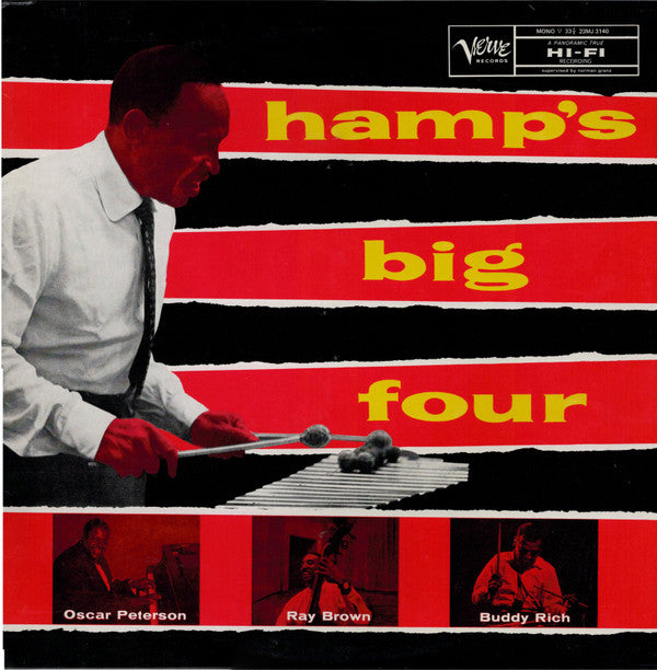 Lionel Hampton And His Quartet - Hamp's Big Four (Vinyl, LP, Album, Reissue, Mono) Near Mint (NM or M-) / Very Good Plus (VG+)