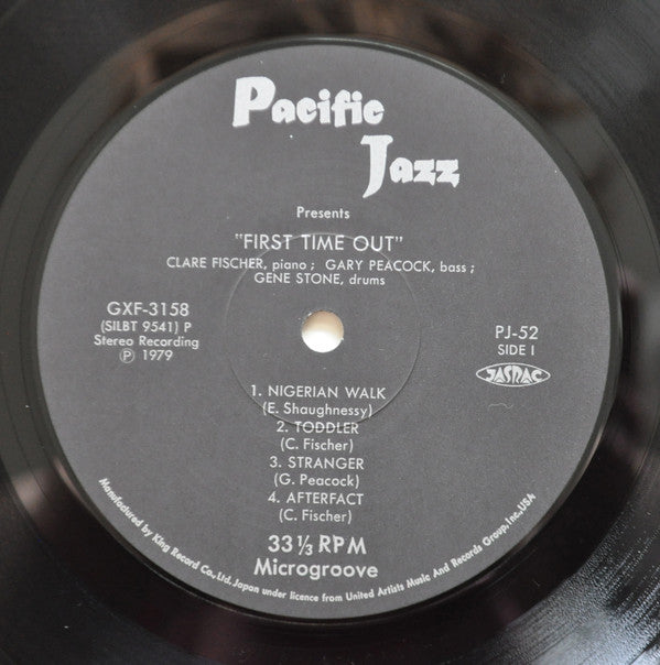 Clare Fischer - First Time Out (Vinyl, LP, Album, Reissue) Near Mint (NM or M-) / Very Good Plus (VG+)