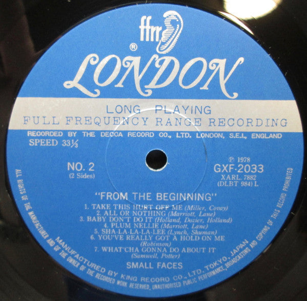 Small Faces - From The Beginning (Vinyl, LP, Compilation, Mono) Very Good (VG) / Very Good (VG)