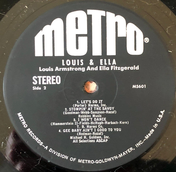 Ella Fitzgerald - Ella And Louis (Vinyl, LP, Album, Reissue, Stereo) Very Good Plus (VG+) / Very Good Plus (VG+)