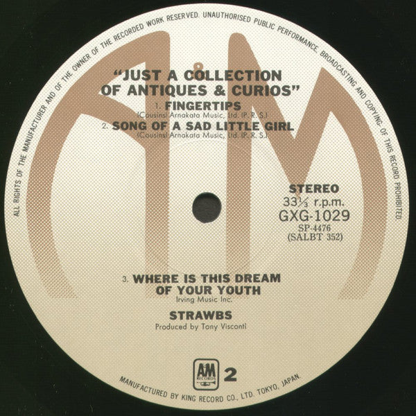 Strawbs - Just A Collection Of Antiques And Curios (Live At The Queen Elizabeth Hall) (Vinyl, LP, Album, Reissue) Very Good Plus (VG+) / Very Good (VG)