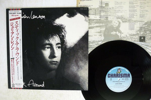 Julian Lennon - Stick Around (Vinyl, 12", 45 RPM, Maxi-Single) Near Mint (NM or M-) / Very Good Plus (VG+)